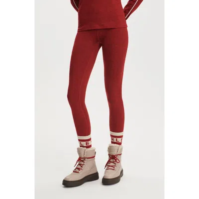 Varley Always Warm Super High Waist Base Layer Leggings In Red
