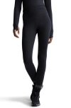 Varley Always Warm Super High Waist Base Layer Leggings In Black Marl