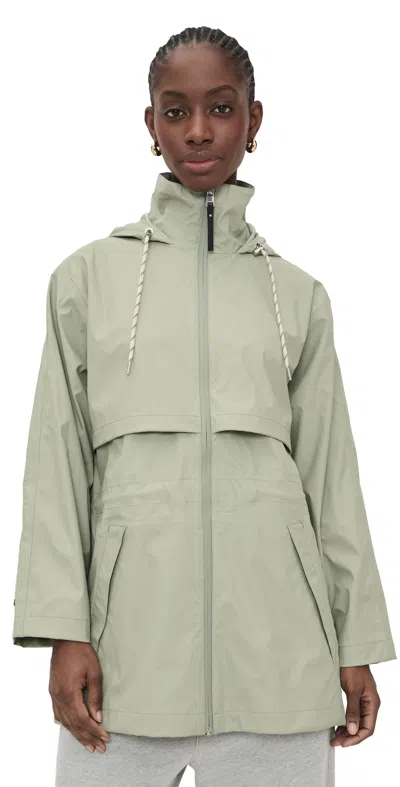 Varley Alyssa Rain Jacket Forest Fog In Green