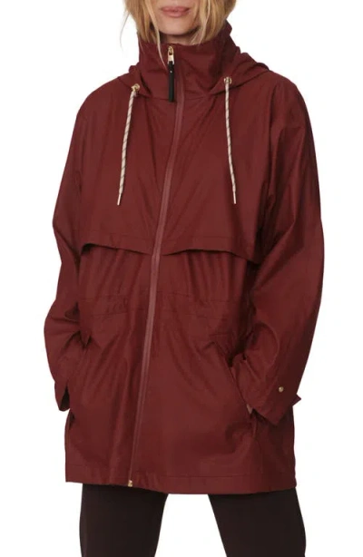 Varley Alyssa Waterproof Rain Jacket In Brown