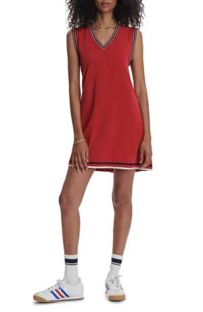 Varley Amanda 20 Court Dress In Haute Red
