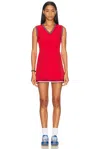 Varley Amanda 2.0 Court Dress In Haute Red