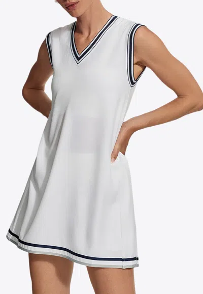 Varley Amanda Mini Court Dress In White