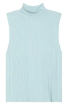 Varley Anastasia Sleeveless Turtleneck In Blue