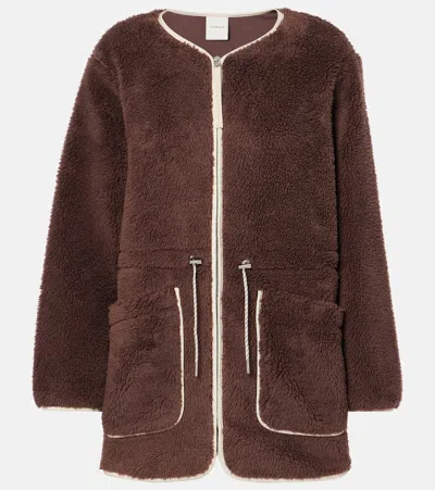 Varley Angelina Faux Shearling Jacket In Brown