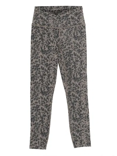 Varley Animal-print Leggings In Brown