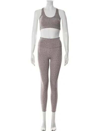 Pre-owned Varley Animal Print Set In Grey