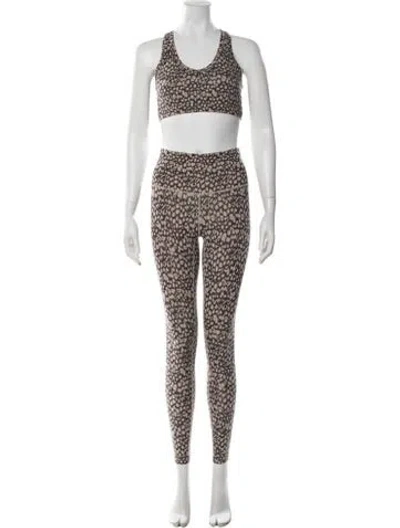 Pre-owned Varley Animal Print Set In Multicolor