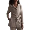 Varley Anset Tie Waist Jacket In Light Taupe