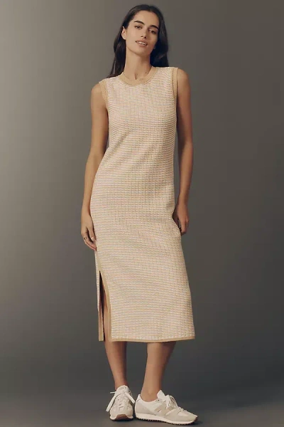 Varley Aoife Knit Midi Dress In Neutral
