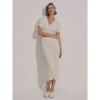Varley Aria Knit Midi Dress In Grey