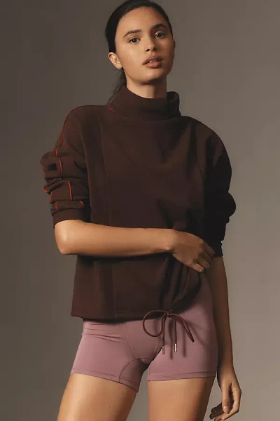 Varley Ariana Turtleneck Top In Purple