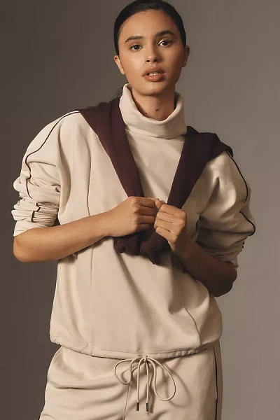 Varley Ariana Turtleneck Top In White