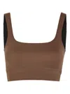 Varley Assure Cori Stretch-jersey Bra Top In Brown
