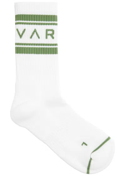 Varley Astley Logo-intarsia Jersey Socks In White