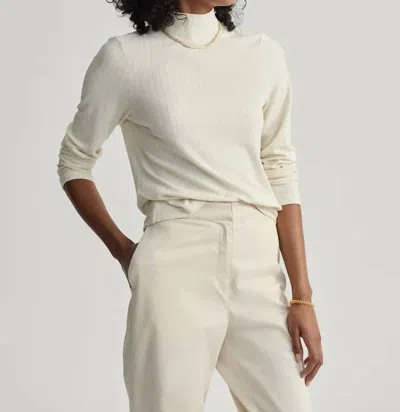Varley Astrid Fitted Long Sleeve Tee In Birch In Beige