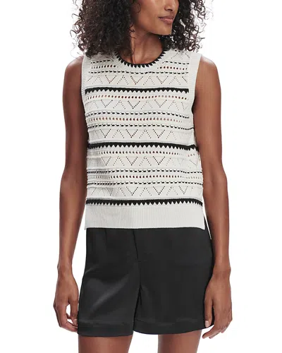 VARLEY ATHENA POINTELLE SLEEVELESS SWEATER