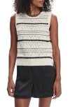 Varley Womens Egret Athena Pointelle Knitted Vest