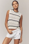 Varley Womens Egret Athena Pointelle Knitted Vest