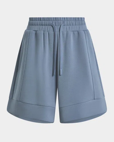 Varley Atrium Drawstring Shorts In Light Blue