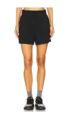Varley Womens Black Alder Drawstring-waist Stretch-woven Jersey Shorts In Black