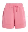 Varley Atrium High-rise Jersey Shorts In Pink