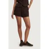 Varley Atrium High Waist Shorts In Brown