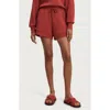 Varley Atrium High Waist Shorts In Red