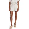 Varley Atrium Drawstring Shorts In Ivory Marl