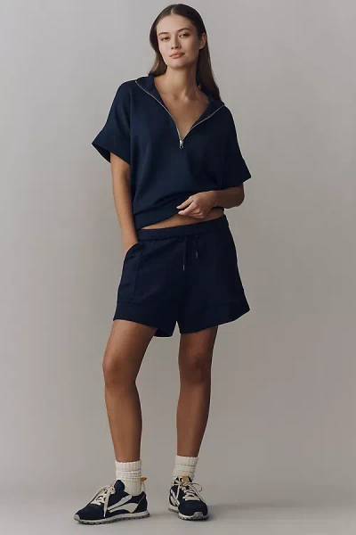 Varley Atrium High-rise Shorts In Blue