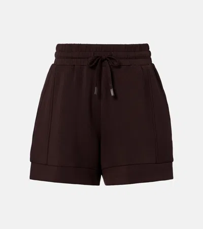Varley Womens Coffee Bean Atrium High-rise Jersey Shorts Xs In Brown