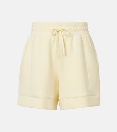 Varley Womens Anise Flower Atrium High-rise Jersey Shorts In Yellow
