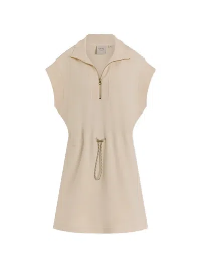 Varley Avaya Half-zip Mini Dress In Pink