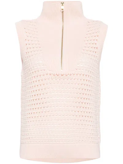 Varley Bains Half Zip Tank In Pink