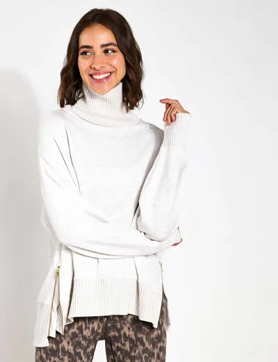 Varley Barker High-neck Sweat In White