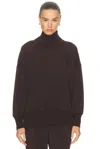 Varley Barker High Neck Sweater In Brown