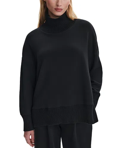 Varley Barker High Neck Sweatshirt In Black