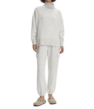 Varley Barker High Neck Sweatshirt In Ivory Marl