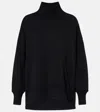 Varley Womens Black Barker High-neck Jersey Sweatshirt In Black