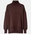 Varley Barker High-neck Stretch-jersey Sweatshirt In Burgundy