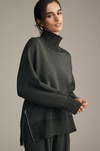 Varley Barker Turtleneck Sweater In Green