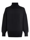 Varley Womens Black Barker High-neck Jersey Sweatshirt In Animal Print