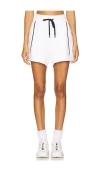 Varley Barnes High Rise Short 4.5 In White