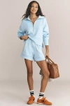 Varley Barnes High-rise Shorts In Blue