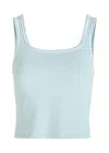 Varley Barney Piped Stretch-polyamide Tank In Blue