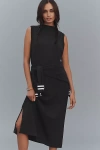 Varley Beatrice Sleeveless Midi Dress In Black