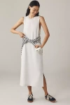 Varley Beatrice Sleeveless Midi Dress In White