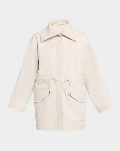 Varley Beckton Twill Utility Jacket In Brown