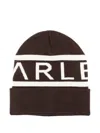Varley Belden Logo Jersey Beanie In Brown