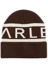 Varley Belden Logo Jersey Beanie In Brown